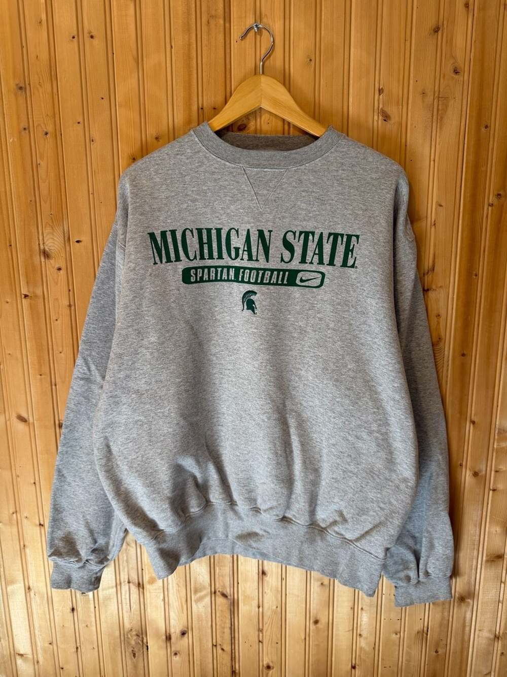 Vintage Nike Team Michigan State Spartans Football Crewneck Sweatshirt L